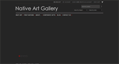Desktop Screenshot of nativeartgallery.ca