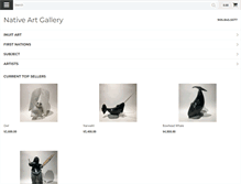 Tablet Screenshot of nativeartgallery.ca